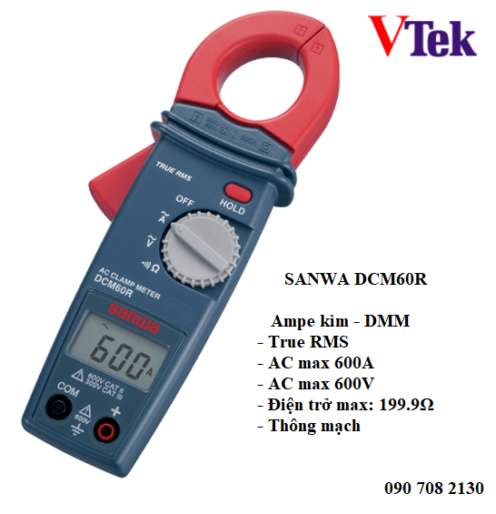 Sanwa DCM60R; 600A AC , True RMS + DMM